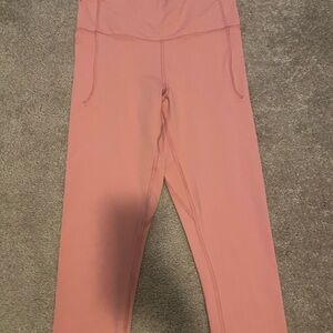 Under Armour Pink Leggings High Waist Stretch